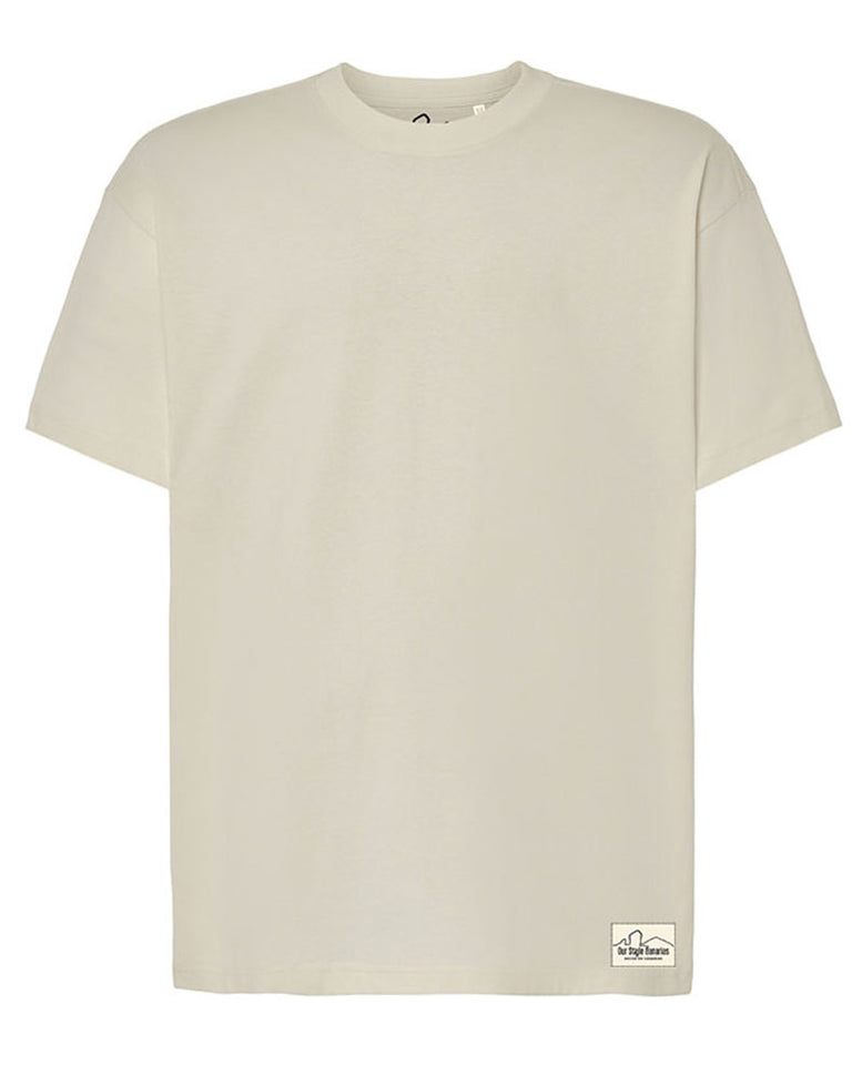 Camiseta Oversize Minimal Beige 240G | Our Style Canarias - ourstyle.es