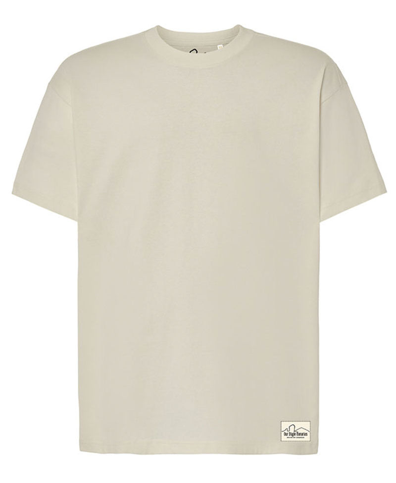 Camiseta Oversize Minimal Beige 240G | Our Style Canarias