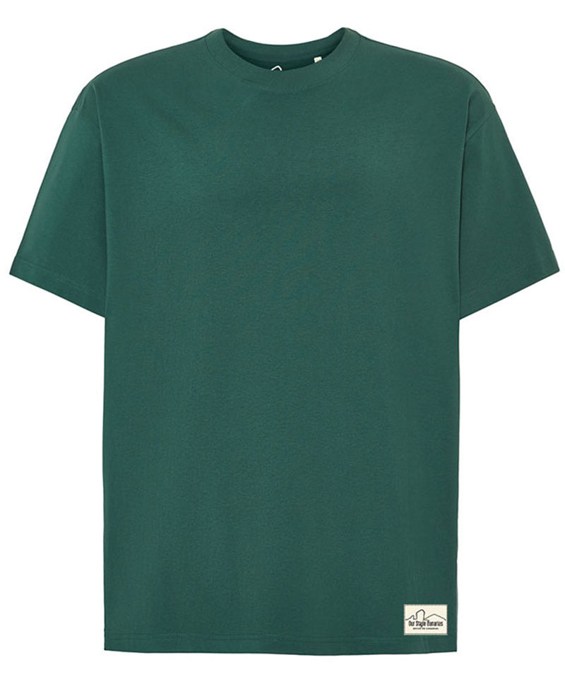 Camiseta Oversize Minimal Verde Inglés 280G | Our Style Canarias