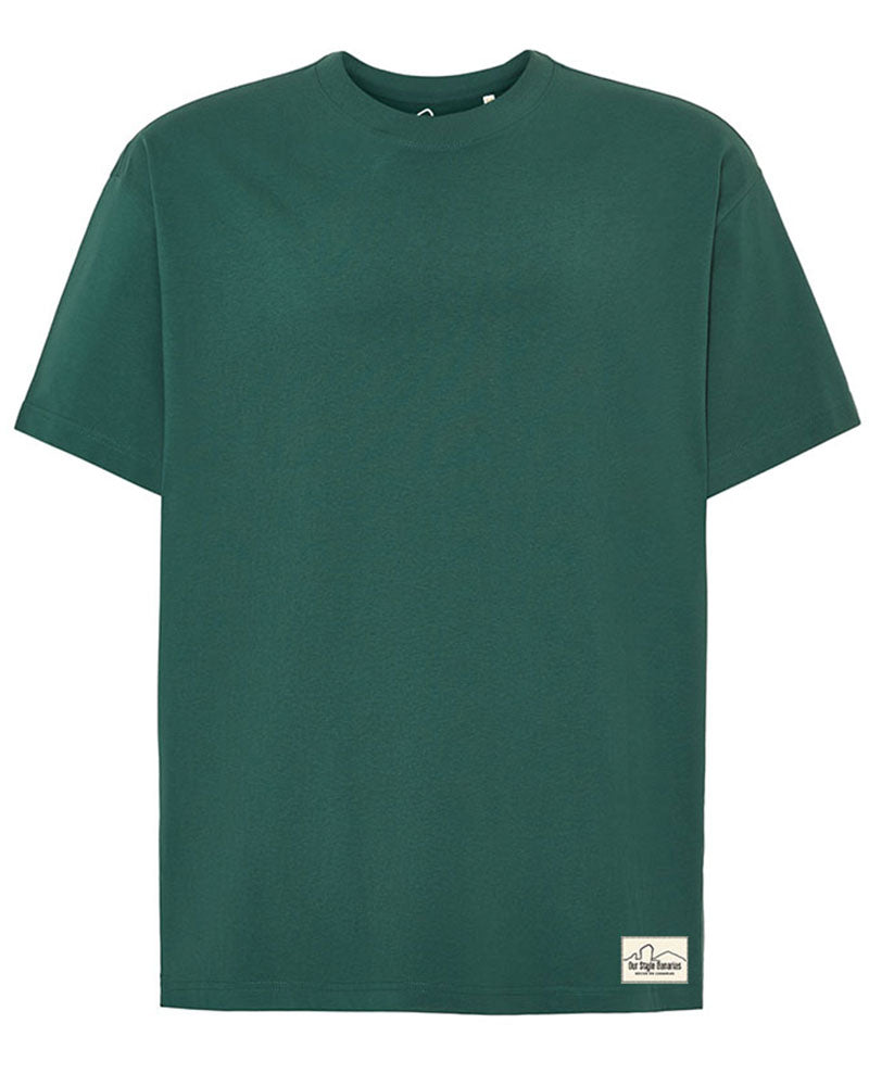 Camiseta Oversize Minimal Verde Inglés 280G | Our Style Canarias - ourstyle.es