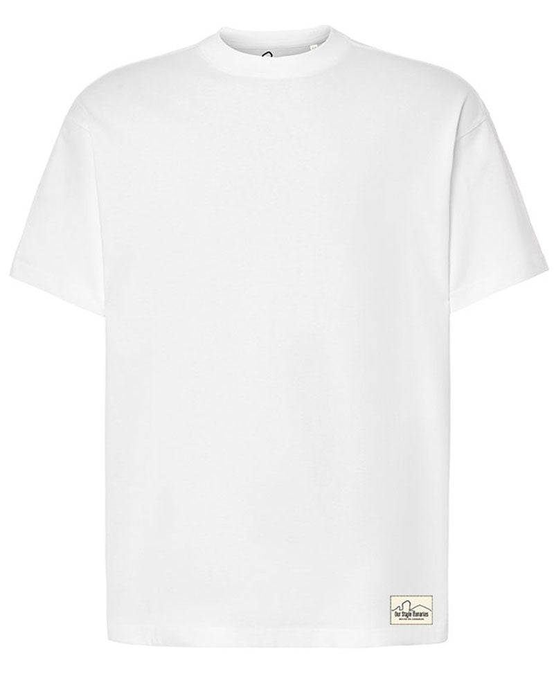 Camiseta Oversize Minimal Blanca 240G | Our Style Canarias - ourstyle.es