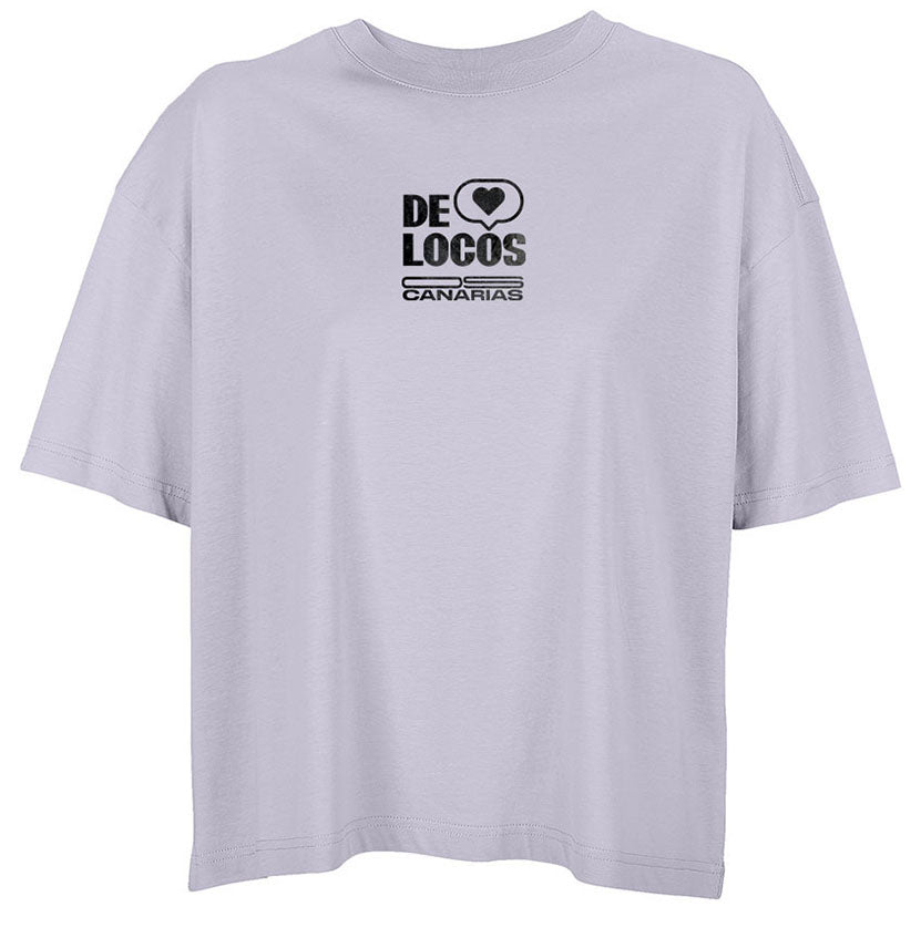 Camiseta Oversize Lila Mujer – De Locos Colega | Our Style Canarias - ourstyle.es
