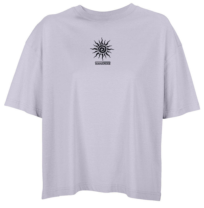 Camiseta Mujer Lila Oversize – De Locos | Our Style Canarias - ourstyle.es