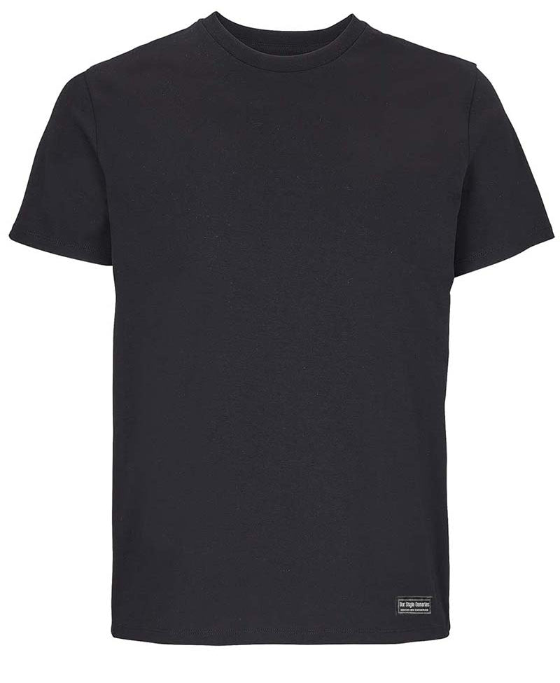 Camiseta Minimal Negra 175G Orgánica | Our Style Canarias