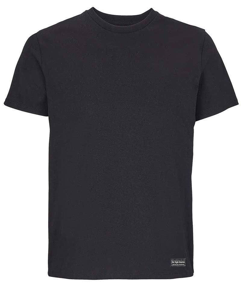Camiseta Minimal Negra 175G Orgánica | Our Style Canarias - ourstyle.es