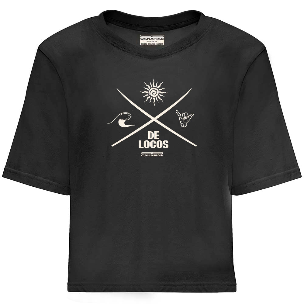 Modelo "De Locos Mar" camiseta ancha y corta - ourstyle.es