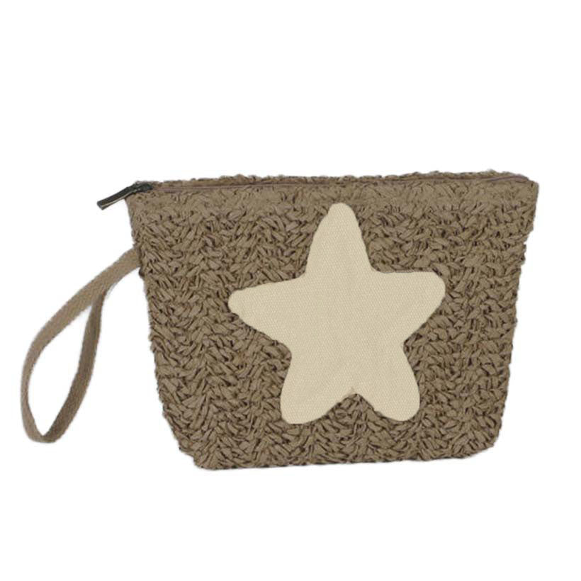 Neceser estrella mantequilla Maluca 24x17x5 cm – Neceser compacto mujer - ourstyle.es