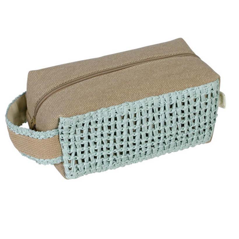 Neceser lateral aqua Maluca 18x10x8 cm – Neceser pequeño viaje y playa - ourstyle.es