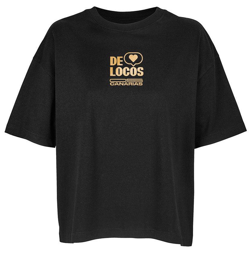 Camiseta Mujer Negra – De Locos Colega | Our Style Canarias - ourstyle.es