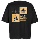 Camiseta Mujer Negra – De Locos Colega | Our Style Canarias