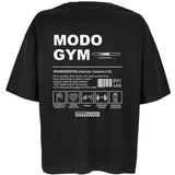 Camiseta overside Negra Modo Gym | Our Style Canarias