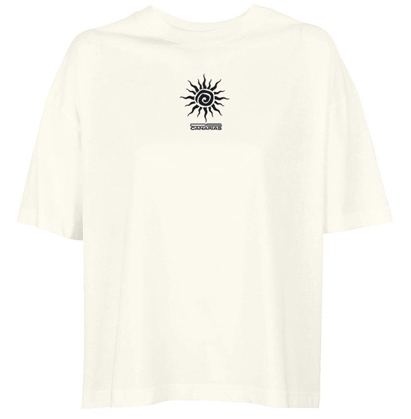 Camiseta Off White Mujer Oversize – De Locos | Our Style Canarias - ourstyle.es