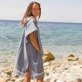 Poncho Surfero Natte de Fouta Algodón – Our Style Canarias - ourstyle.es