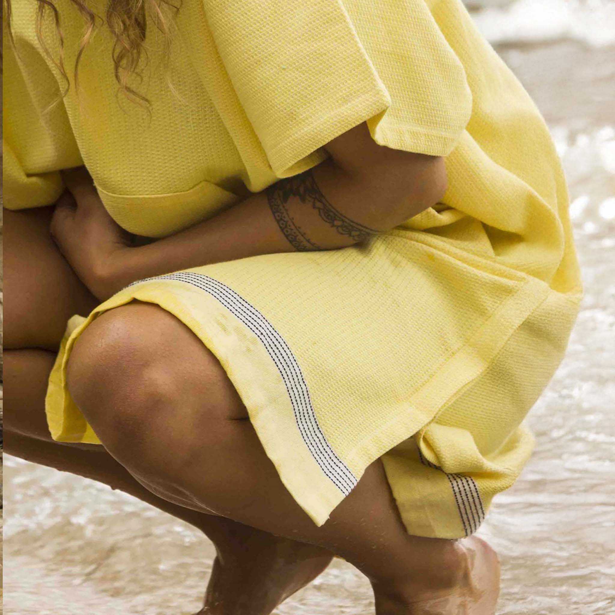 Poncho Surfero Natte de Fouta Algodón – Our Style Canarias - ourstyle.es