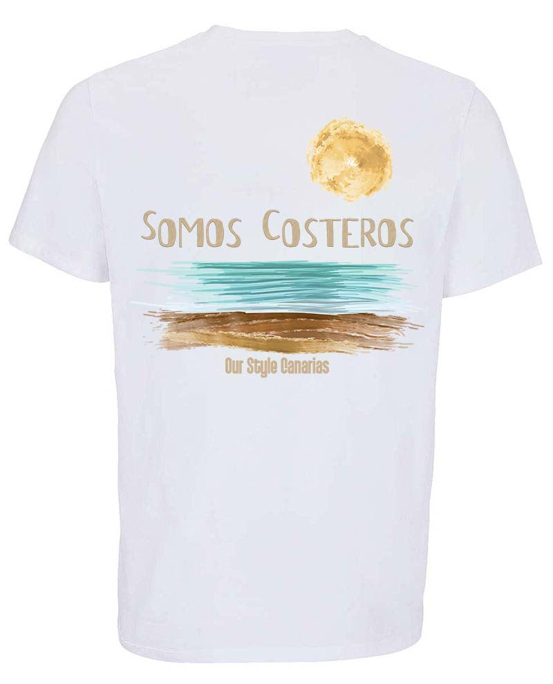 Camiseta Regular Blanca “Somos Costeros” | Our Style Canarias - ourstyle.es