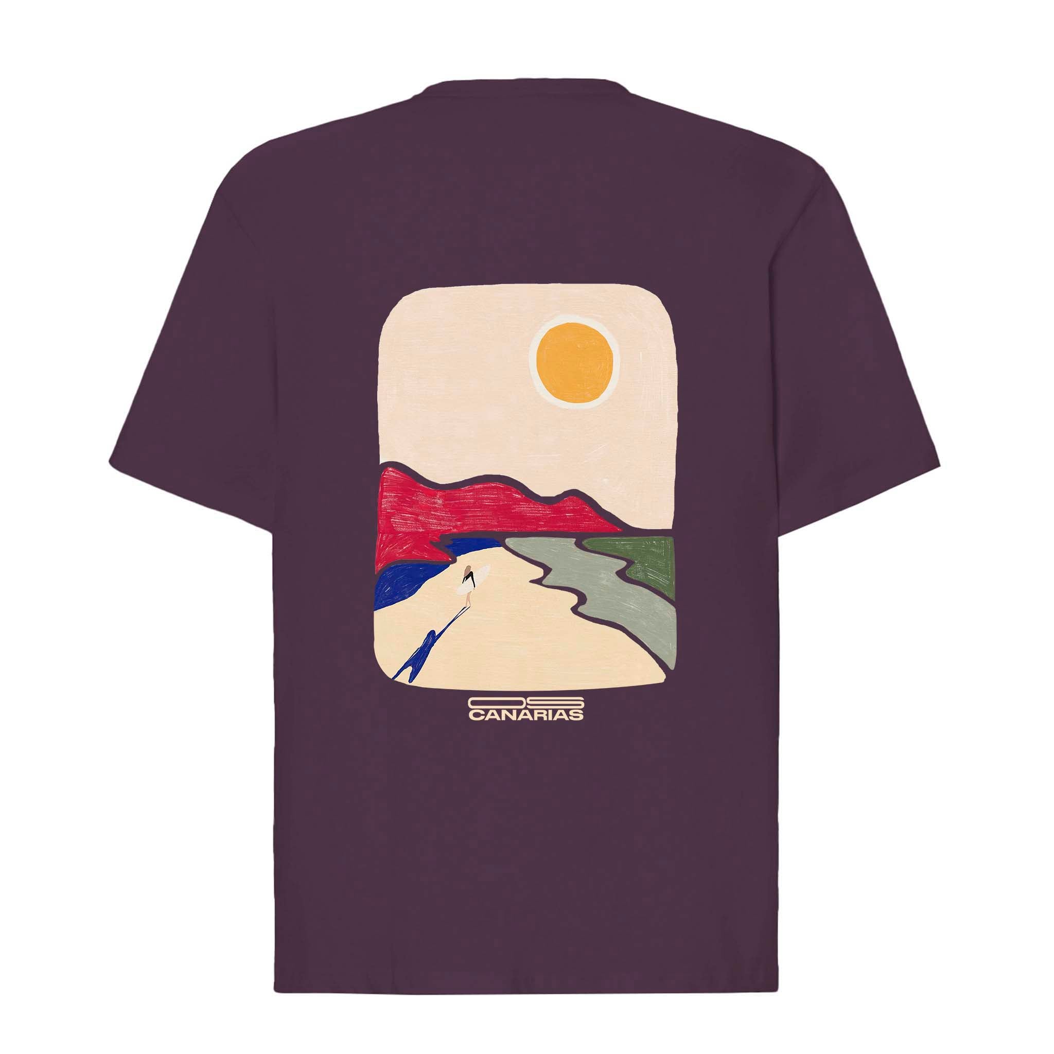 Camiseta Oversize "Surfera" Paisaje de Canarias –1